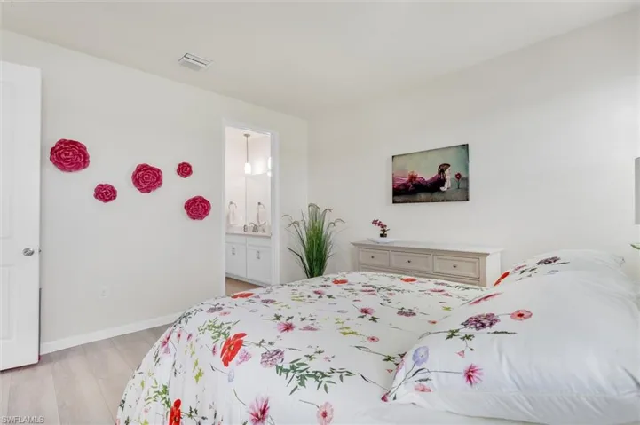 Spacious enough to fit a King-sized bed set.