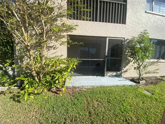 First floor unit with additional patio. Walk directly to the dock / canal