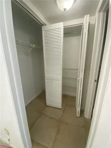 Double storage closets in Master Bedroom