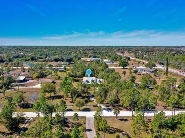 Aerial view of property's location