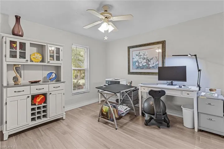 Third bedroom set up as office.