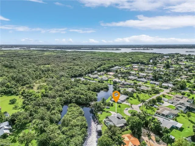 Drone / aerial view of property.