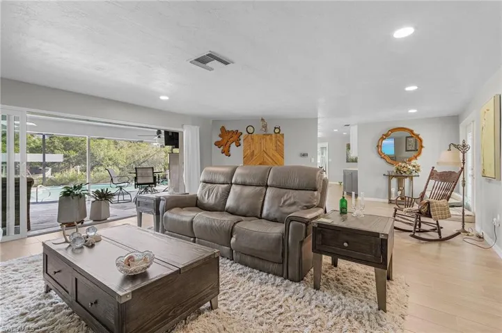 Living room opens to lanai.