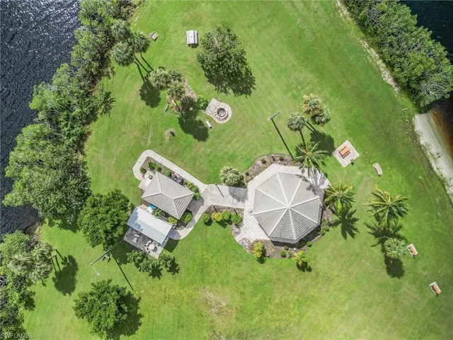 Birds eye view of YCC private park.
