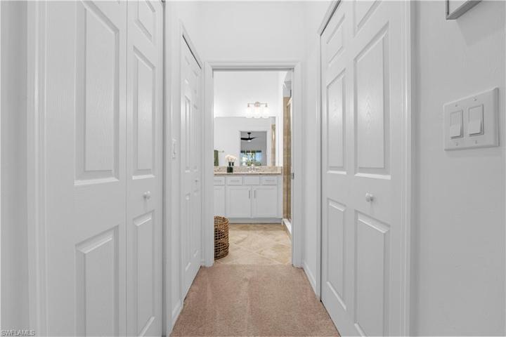 His and Hers large closets