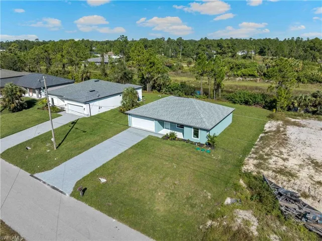 View from above of property