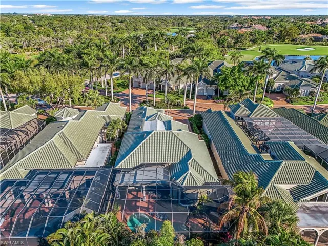 Aerial photo of rear of home.