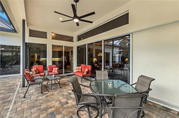 This covered area is perfect place to enjoy a relaxing morning, afternoon or evening! The sliding doors to the formal living room pocket into the wall, extending the living space!