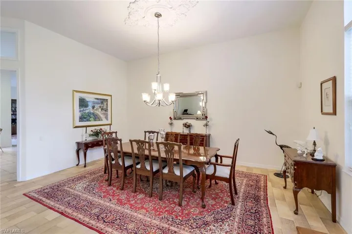 Formal dining room for special evenings together with family and friends.