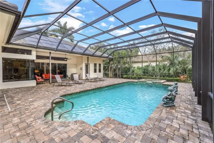 There are so many desirable spaces in this home, beginning with this fabulous pool and spa!