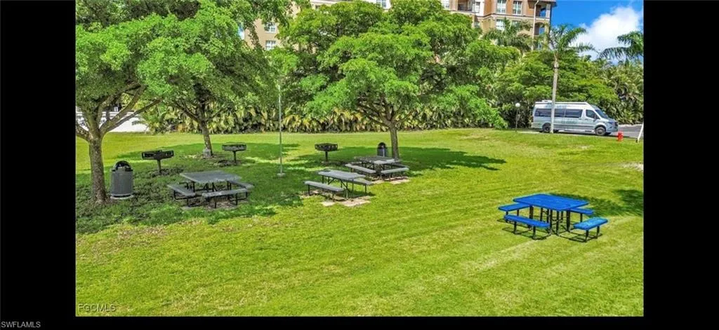 View of community featuring a yard