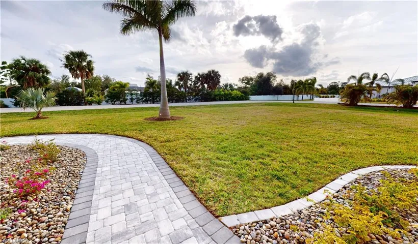 Paver walkway to entrance