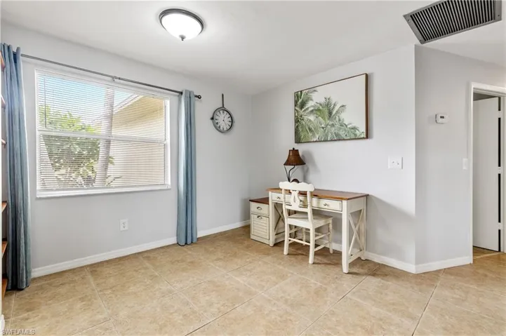 Dining area used as office