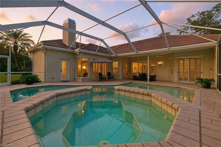Twighlight pool photo