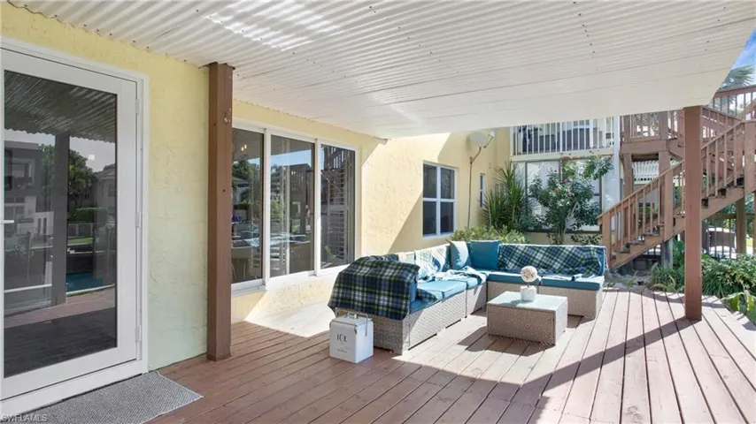 Deck featuring an outdoor living space