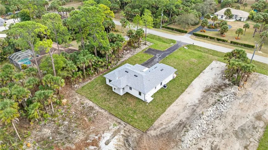 View from above of property
