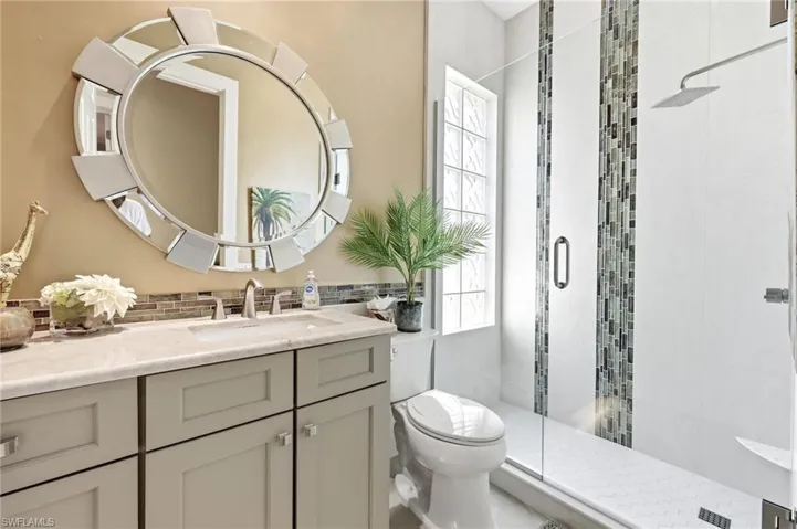 Remodeled Guest Bathroom with walk-in Shower