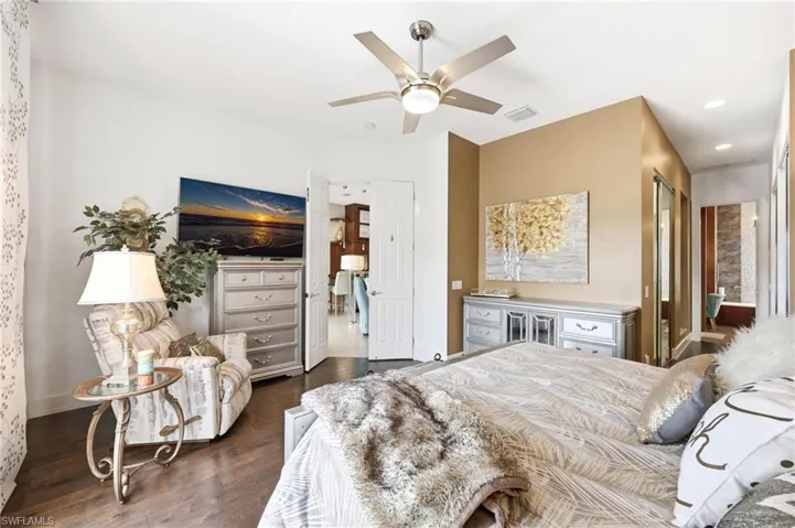 Master Bedroom with access to the Master Bathroom