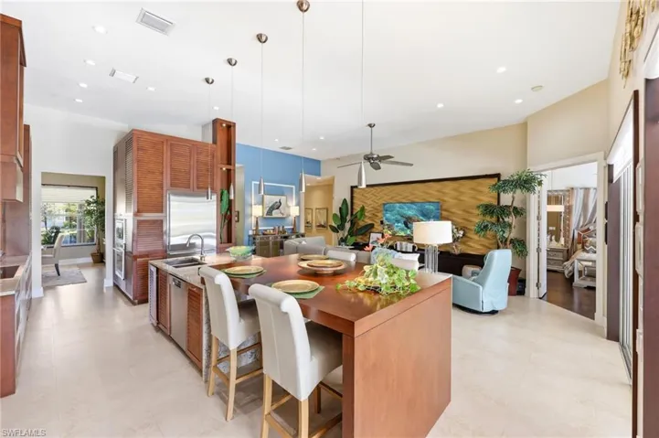 Open Room Concept with Kitchen and Living Space