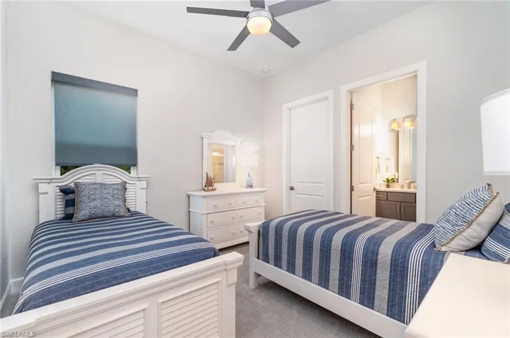 Guest Bedroom with ensuite and walk-in closet.