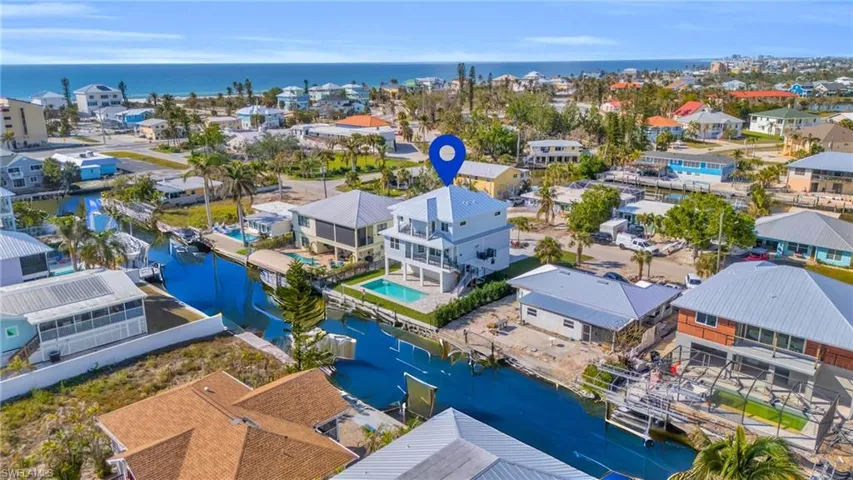 VIRTUALLY ENHANCED - Drone / aerial view with a water view