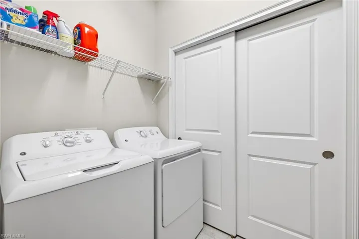 Laundry and Utility Closet in unit