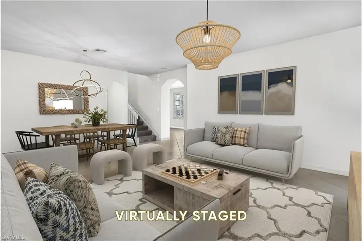 Living-Dining Room Virtually Staged