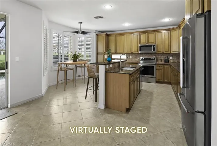 Eat-In Kitchen Virtually Staged