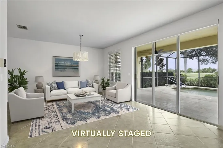 Family Room Virtually Staged