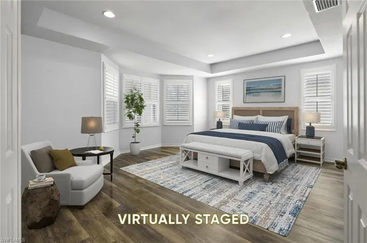 Primary Suite Virtually Staged