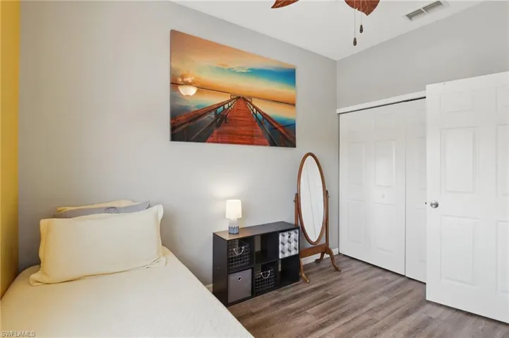 Guest bedroom 2 has a twin size bed