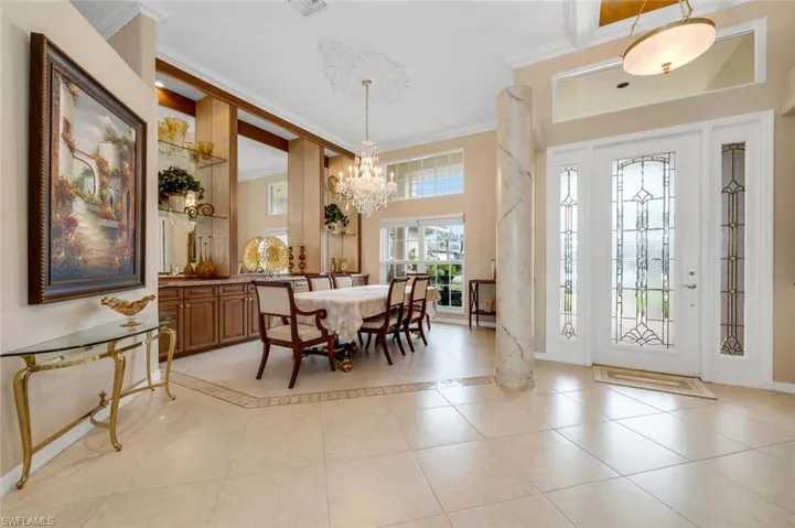 Formal dining area.