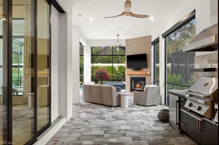 Sunroom / solarium with healthy amount of natural light