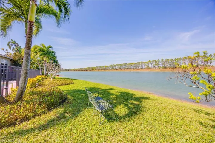 Water view featuring fence