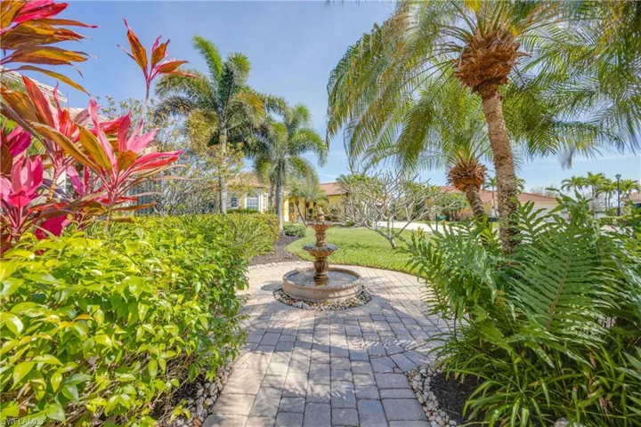 Surrounding community with a patio