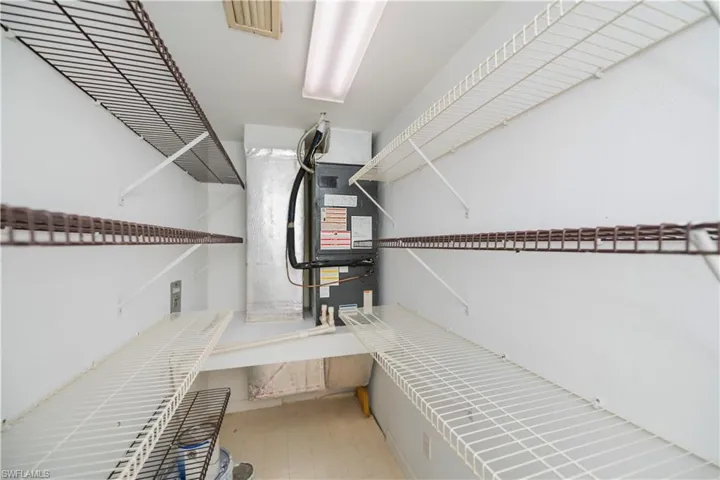 Large mechanical closet with Air Handler