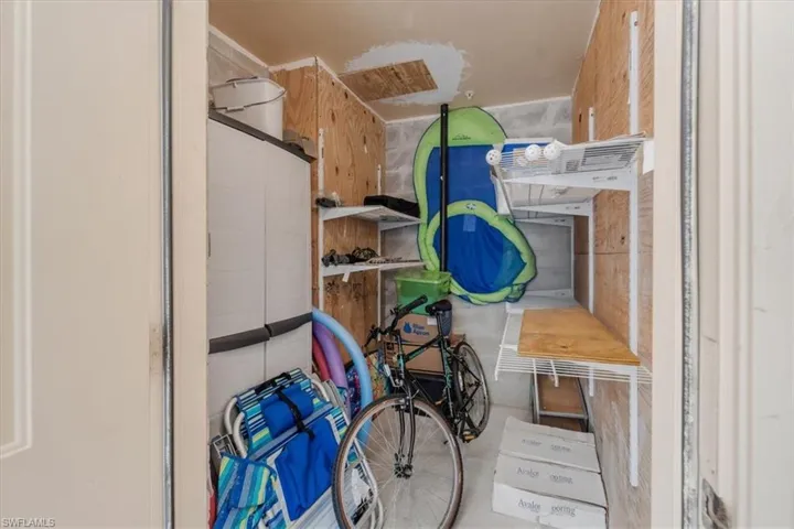 View of storage room