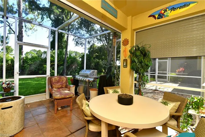 extended screened in lanai comes fully equipped for cookouts and parties