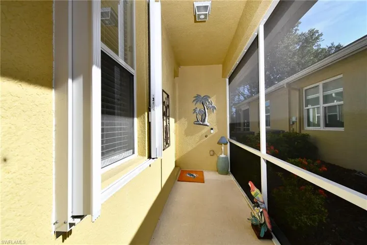 Screened in entry way