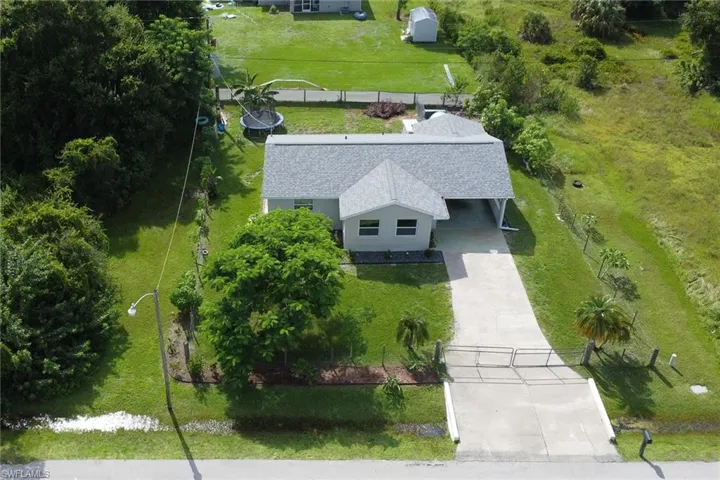 Birds eye view of property