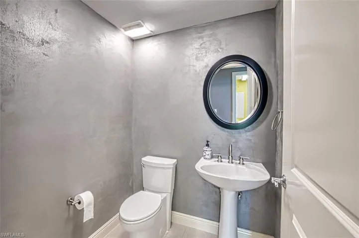 Half bath with toilet
