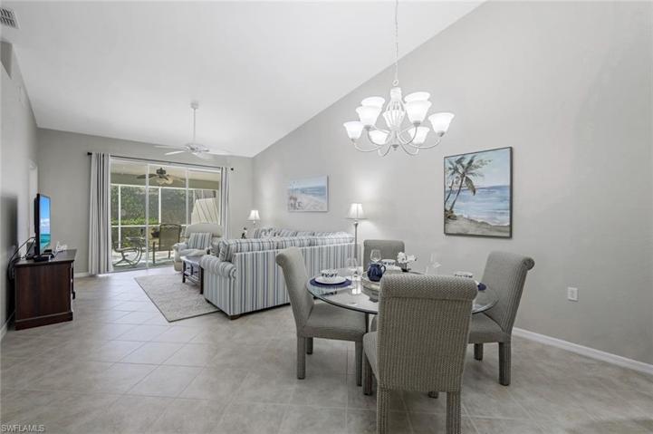 spacious open living/dining area