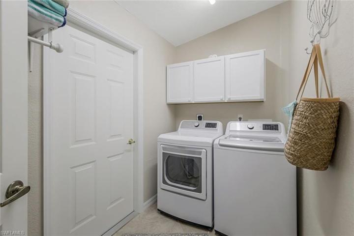 large laundry room, new washer and dryer