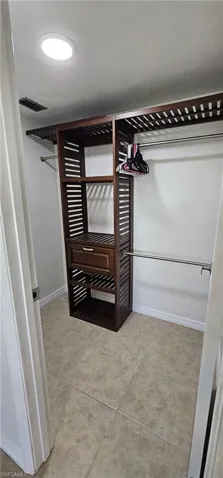 View of spacious closet