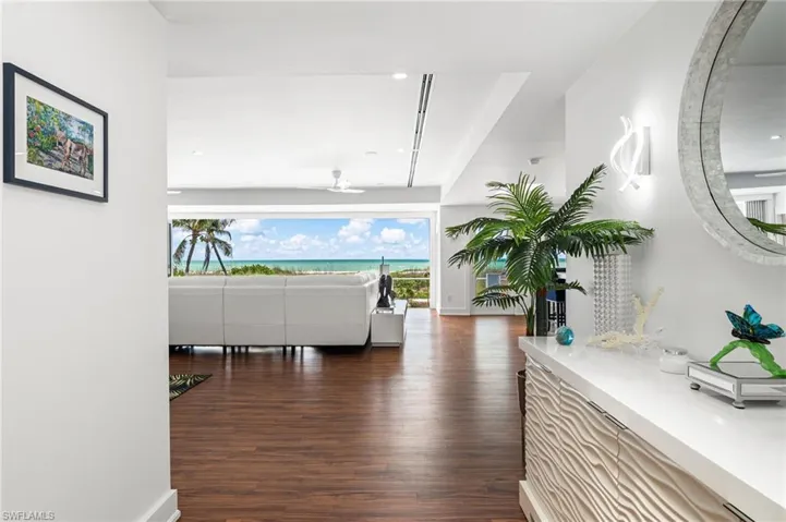 Direct beach access just outside your door.