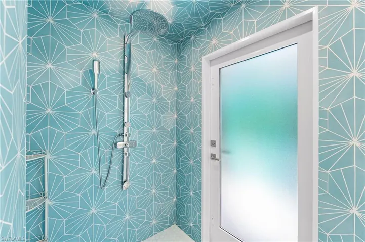 Luxurious primary bathroom.