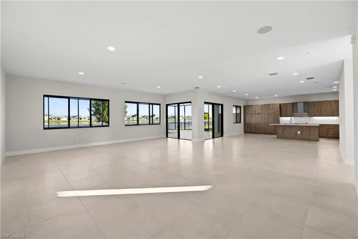 Spacious living area with natural light