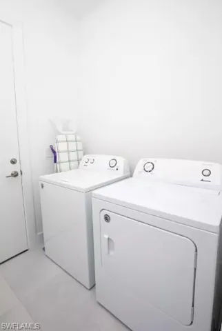Laundry area in residence