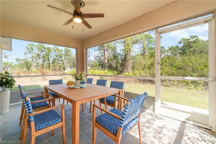 Screened-in Lanai - virtually staged for decorating ideas