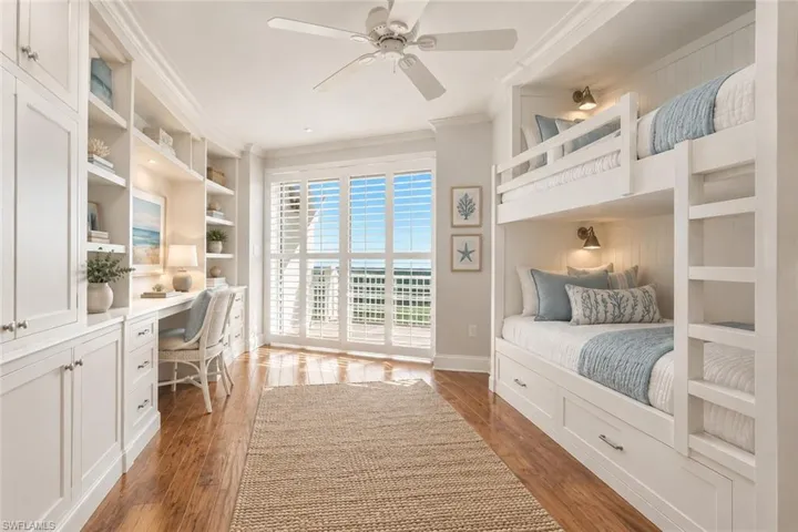 Virtually staged 3rd bedroom